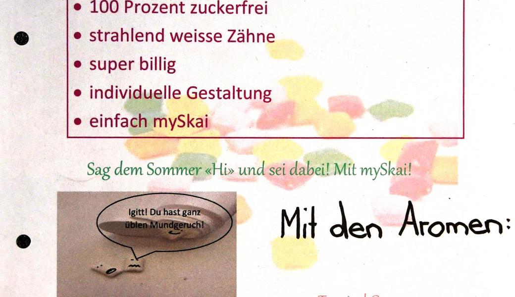 Mit dem Entwurf zum Inserat gewann Anna Brunner.