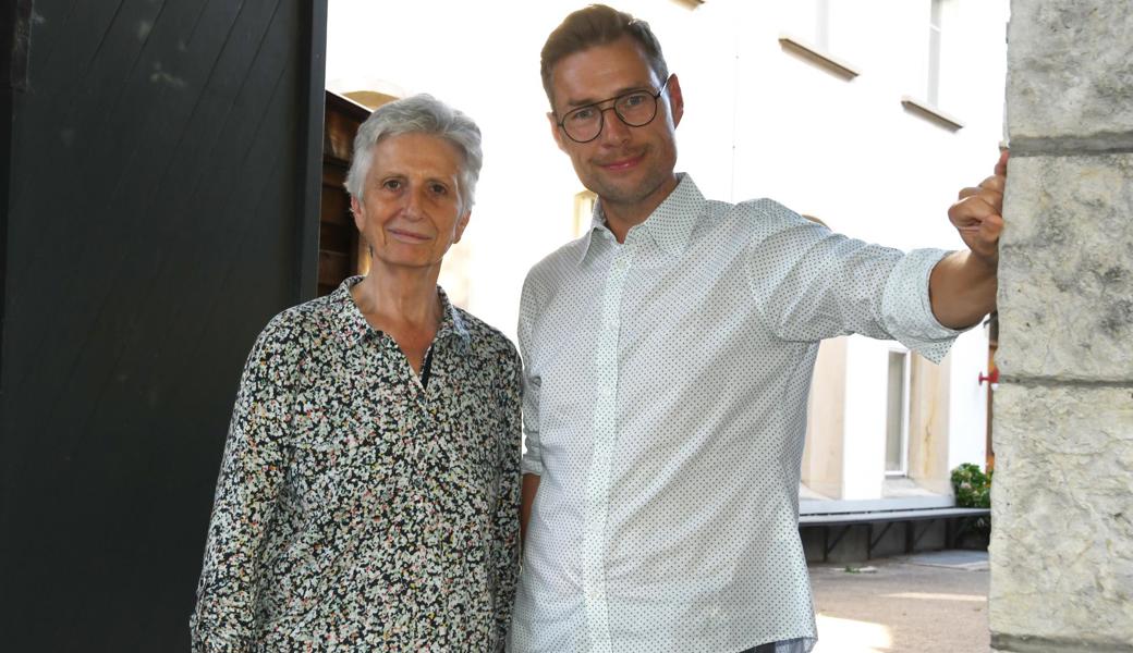 Die Präsidentin und der neue Dirigent des Rheintaler Bach-Chors: Esther Beyeler und Alexander Seidel.
