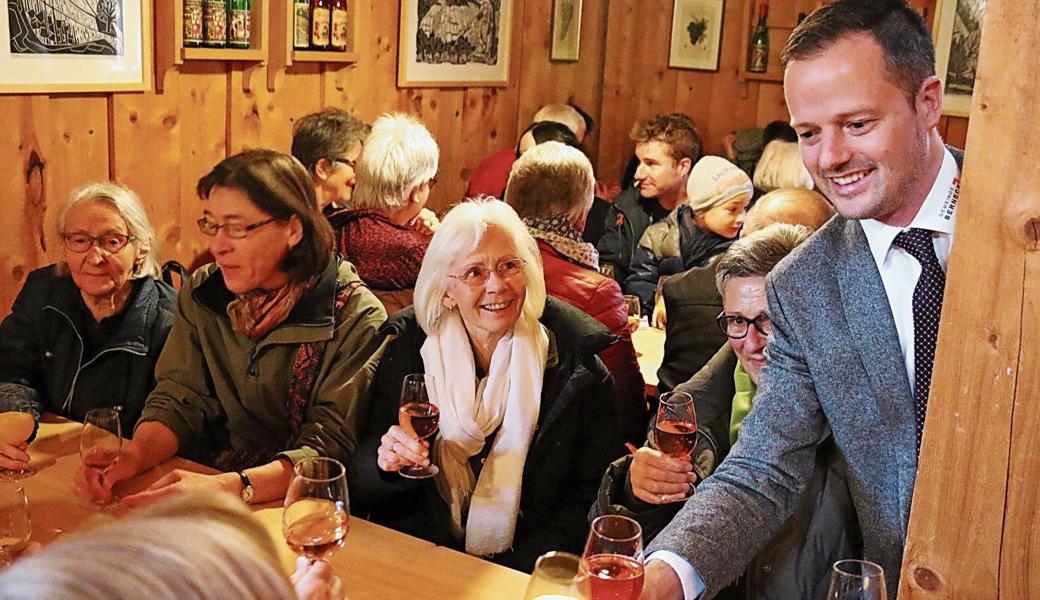 Im Torkel begrüsste Gemeindepräsident Bruno Seelos am Neujahrstag rund 150 Berneckerinnen und Bernecker. 