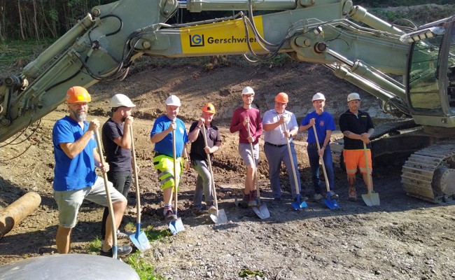 Spatenstich zum Neubau Reservoir Ebenacker - 2025 geht es in Betrieb