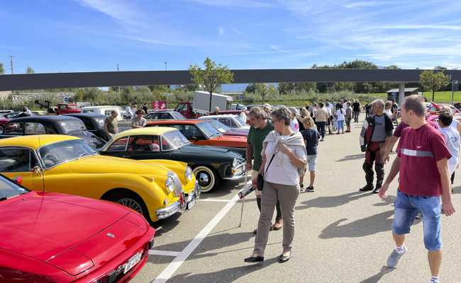 Historische Verkehrsschau auf dem Rheinpark-Areal: Viele Autos gibt es nur noch einmal