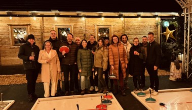 Rheintaler Marketingclub übte sich im Eisstockschiessen