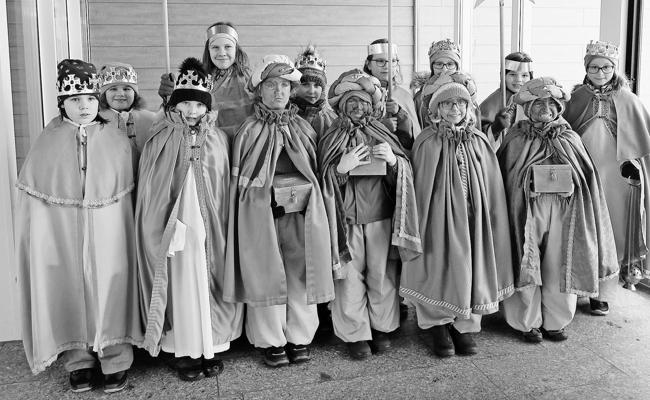 Sternsinger trotz Schneesturm unterwegs
