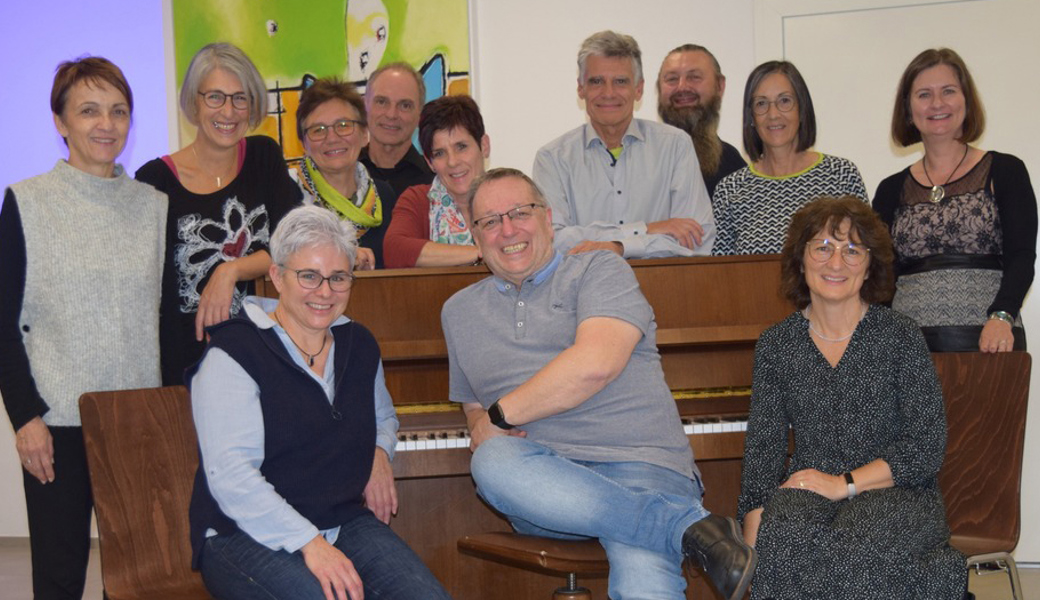 Der Vorstand des Chors Montlingen freut sich über den Zuwachs an Sängerinnen und Sängern.