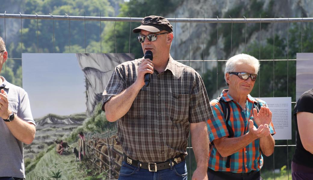 "Es isch schön, wenn man weiss wo der Ursprung der Gemeinde liegt", sagt Rolf Huber, Gemeindepräsident von Oberriet, in seiner Ansprache.