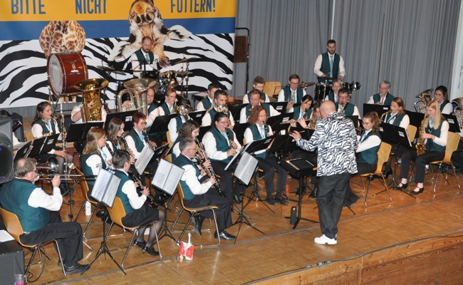 Der Musikverein Eichberg setzte das Motto «Tierisch gut drauf» mit Bravour um