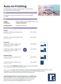 Sonderbeilage Flyer - Auto im Frühling