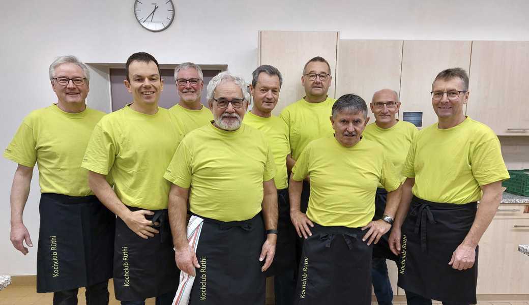 Gemeinsam in gemütlicher Runde: Seit 40 Jahren wird beim Kochclub Rüthi Schmackhaftes auf dem Herd zubereitet.