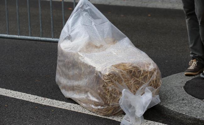 Wetterschutz für Strohballen
