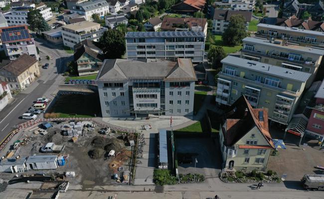 Ein Wasserspiel für den neuen Diepoldsauer Dorfplatz
