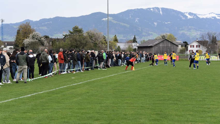 Das Spiel auf dem Auer Ausweichplatz Wisen war gut besucht. Das Spiel auf dem Auer Ausweichplatz Wisen war gut besucht.
