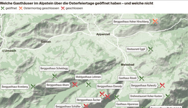 Osterwanderungen im Alpstein: Höhere Lagen sind riskant