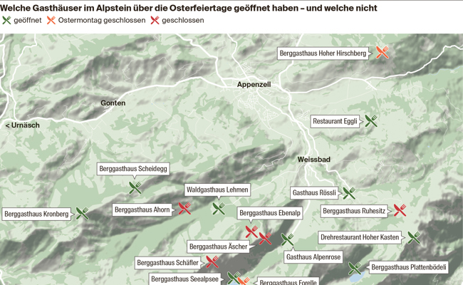 Osterwanderungen im Alpstein: Höhere Lagen sind riskant