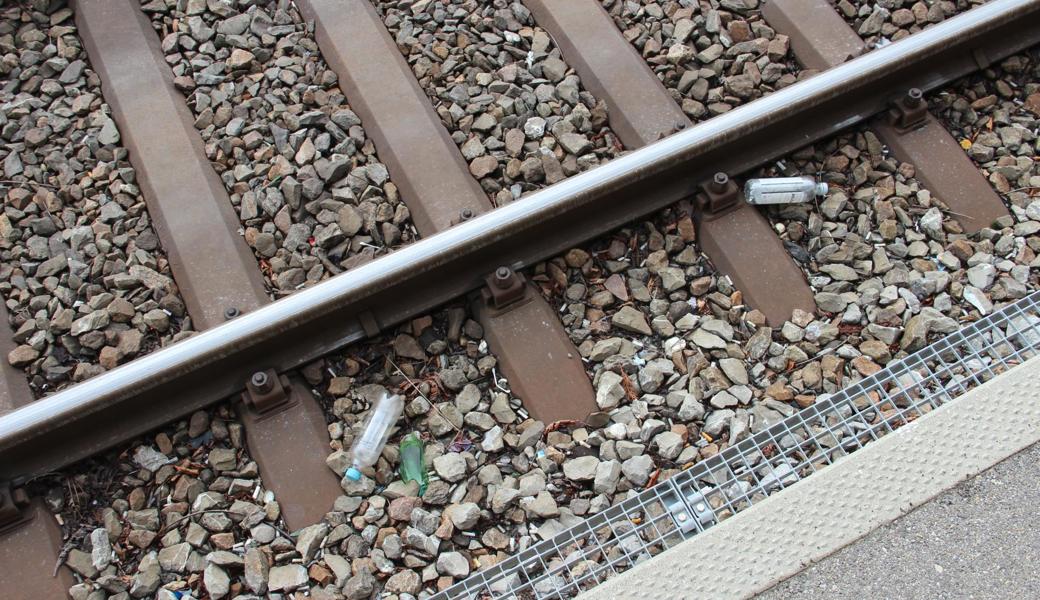 Der Abfall auf den Gleisen ist generell ein Problem, das die SBB beschäftigt.
