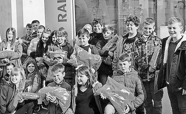 Gewinnerklasse des  Raiffeisen-Jugendwettbewerbs