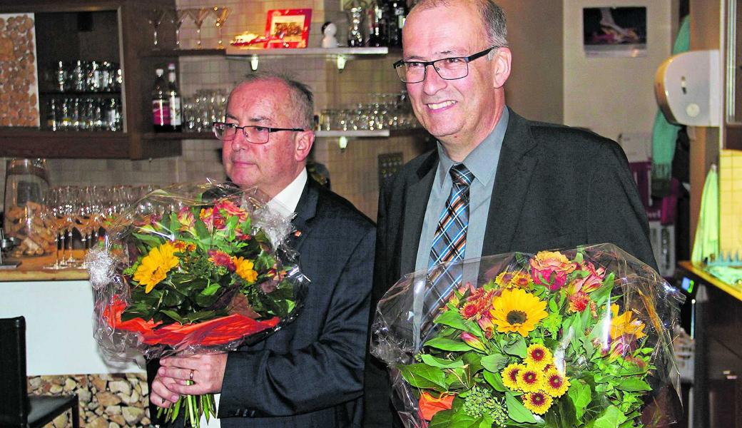 Der Altstätter Markus Ritter (rechts) verteidigte seinen Nationalratssitz mit dem besten CVP-Ergebnis. Sein Parteikollege Thomas Ammann aus Rüthi erhielt innerhalb der CVP am zweitmeisten Stimmen, doch den zweiten CVP-Sitz gewinnt wegen der Listenstrategie der Partei jemand mit weniger Stimmen – Nicolo Paganini. Er rückte letztes Jahr für Jakob Büchler in den Nationalrat nach.