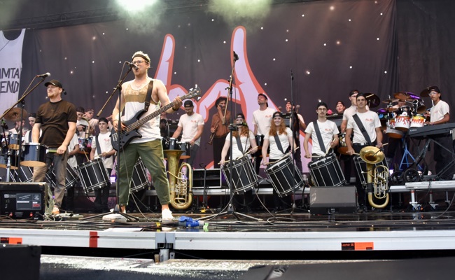 Fäaschtbänkler treten am Szene-Openair auf: Eine getrommelte Liebeserklärung an die Heimat