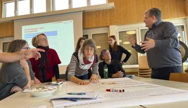 An einem Workshop zum neuen Gemeindeleitbild trug die Bevölkerung Wünsche zusammen