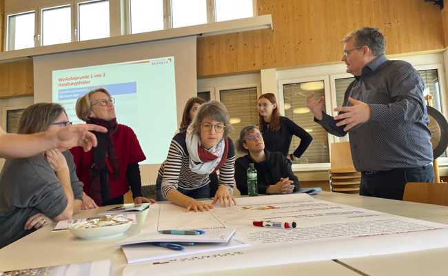 An einem Workshop zum neuen Gemeindeleitbild trug die Bevölkerung Wünsche zusammen