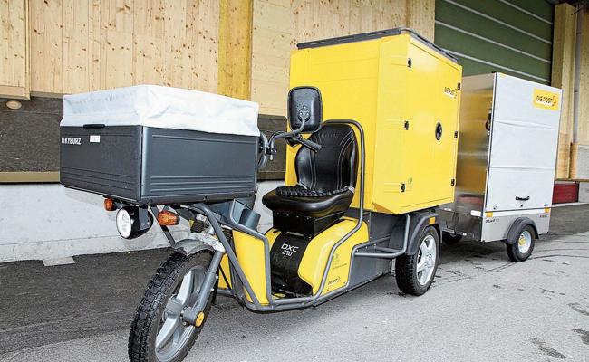 Päckli-Trike für Postzustellende