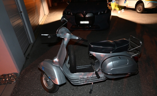 Trotz Unfall weitergefahren: Polizei erwischt Rollerfahrer wenig später