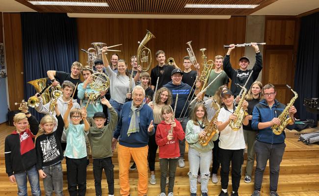 Musik-Nachwuchs probte mit dem Profi