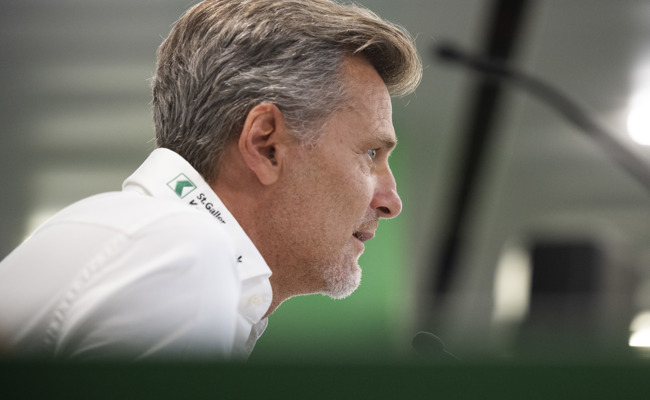 Medienkonferenz des FCSG: Alain Sutter ist ab sofort nicht mehr Sportchef - Nachfolger vorgestellt