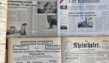 «Der Rheintaler» jubiliert heute