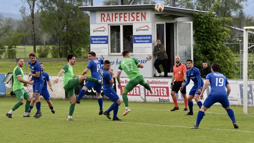 Rebstein (in Grün) hat zuletzt Rüthi deutlich besiegt und erwartet nun Besuch des FC Staad. Rebstein (in Grün) hat zuletzt Rüthi deutlich besiegt und erwartet nun Besuch des FC Staad.