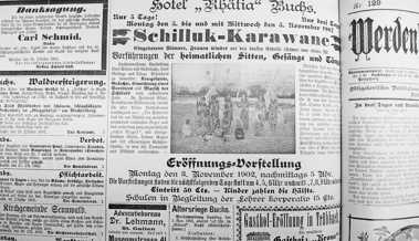 Auch in Altstätten gab's im 20. Jahrhundert noch Völkerschauen