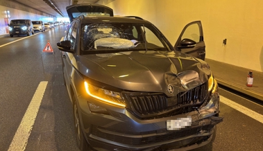 Langer Stau auf der A13 nach Unfall im Tunnel Montlingen