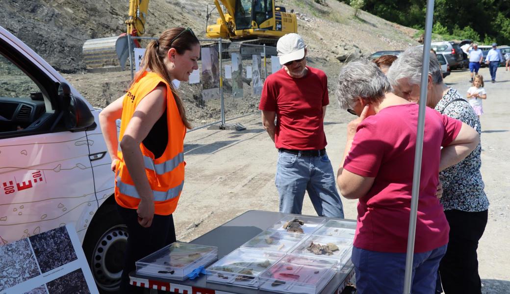 Das Archäomobil Ostschweiz zeigte eine Auswahl der Fundstücke.