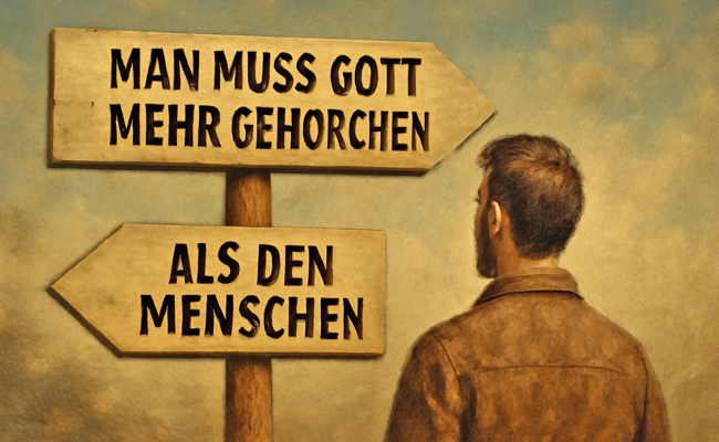 Es kann sein, dass Ungehorsam zur Pflicht wird – das ist eine Frage des Gewissens