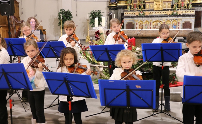 Die Kirche war voll bei den Auftritten der Musikschulkinder