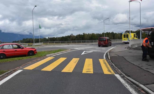 Auffahrunfall auf der Autobahnausfahrt