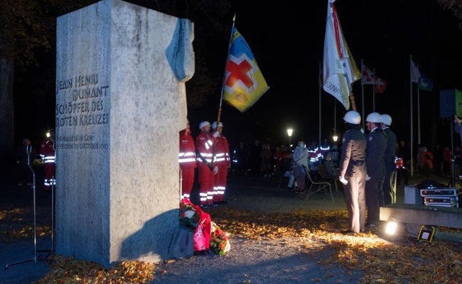 Gedenkfeier für Henry Dunant, den ersten Friedensnobelpreisträger