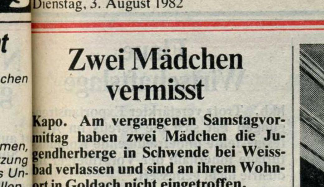 Ungeklärt, aber verjährt und offiziell abgeschlossen: Der "Fall" der beiden Mädchen, die 1982 zunächst vermisst wurden und dann unterhalb der Kristallhöhle tot gefunden wurden.