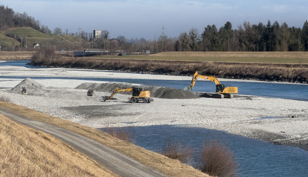 Ein aktives Geschiebemanagement soll den Rhein langfristig vor Hochwasser schützen