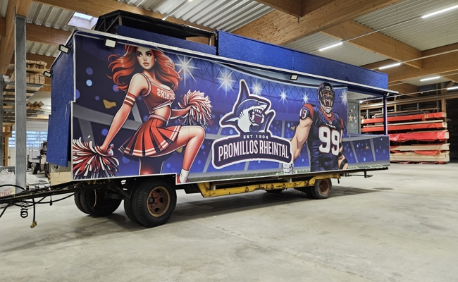 Er ist weitergezogen: Der Promillos-Partywagen ist verkauft