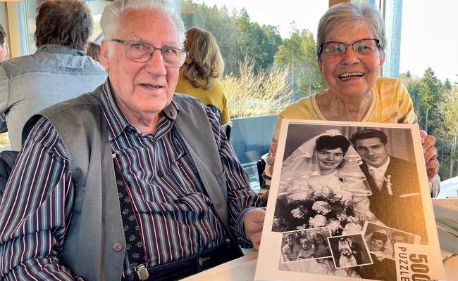 Antonie und Franz Giger feierten die Diamantene Hochzeit