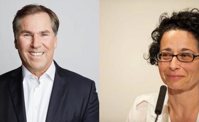 Jan Jenisch und Isolde Charim am Wifo 2020