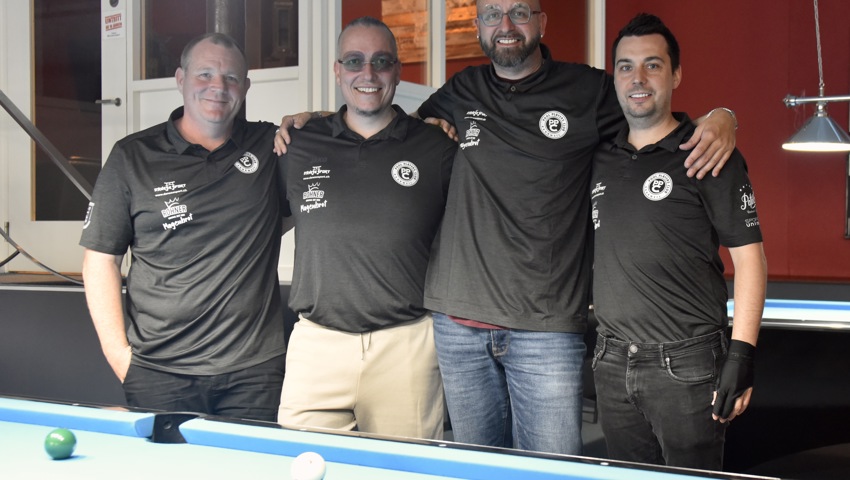 Sie bilden das ABL-Team des Pool Players Clubs Rankweil (von links): Roger Bruderer, Patrick Rohner, Marco Steiner und Marco Eugster. Sie bilden das ABL-Team des Pool Players Clubs Rankweil (von links): Roger Bruderer, Patrick Rohner, Marco Steiner und Marco Eugster.