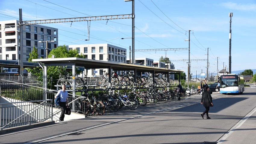 Auf der Widnauer Seite ist der Platz knapp.