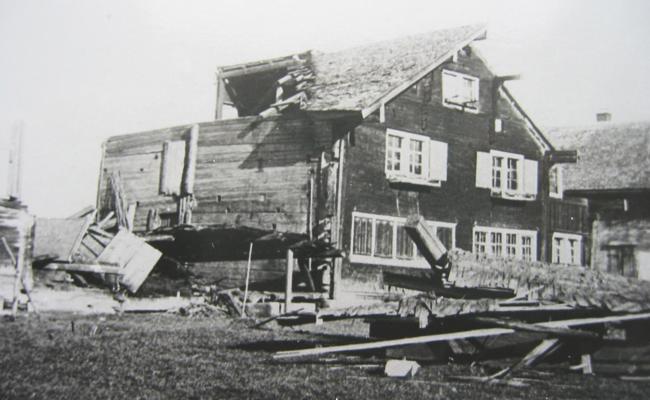 Vor 100 Jahren: Orkan zerstörte viele Häuser
