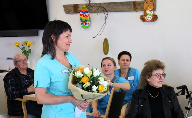 10-Jähriges Dienstjubiläum im Altersheim Geserhus