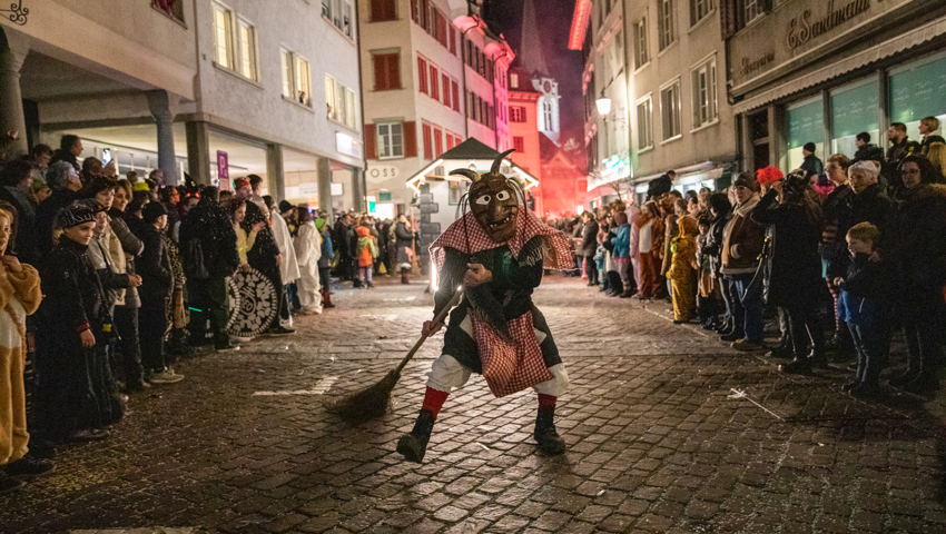 Auch unheimliche Gestalten gehören zur Altstätter Fasnacht. Auch unheimliche Gestalten gehören zur Altstätter Fasnacht.