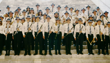 Spielgemeinschaft Jugendmusik Heiden und Lake View Junior Band stellten sich der Weltbühne