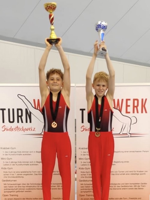 Die P2-Turner Daymen Bärlocher (links) und David Steiger. Die P2-Turner Daymen Bärlocher (links) und David Steiger.