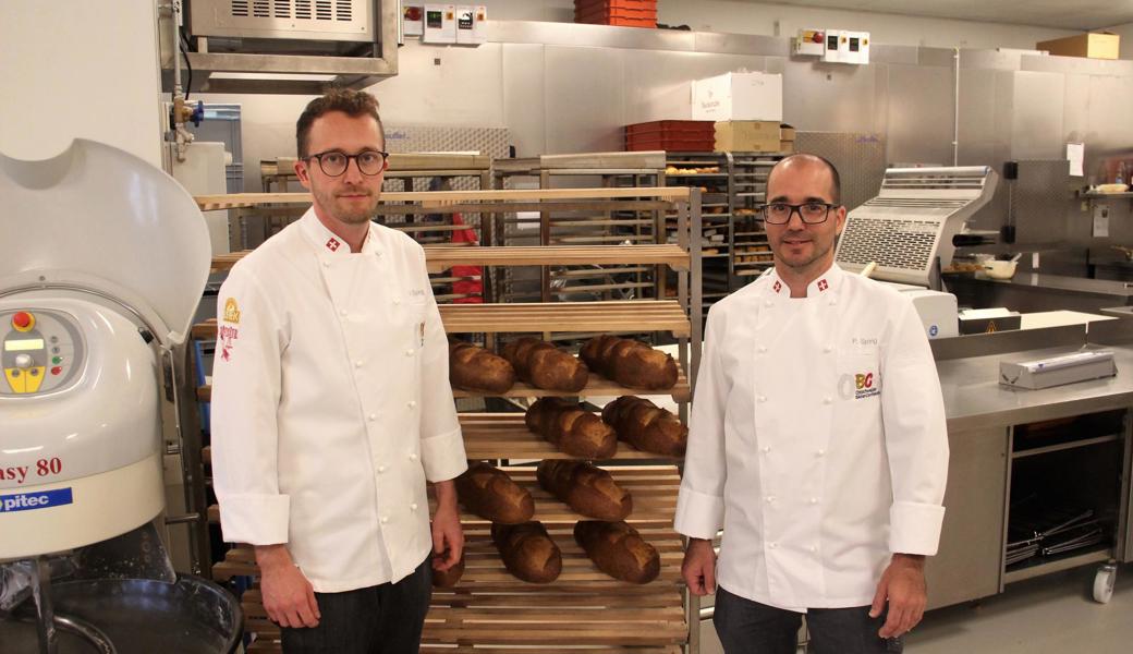Patrick Huber (links), Geschäftsführer der Widnauer «Backstube», und Patrik Spirig (Geschäftsführer der Diepoldsauer Confiserie Spirig) 
kennen sich seit langem und halfen einander schon bisher von Fall zu Fall aus. 