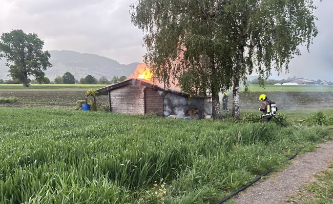 Holzasche im Kompost setzt Schrebergarten in Brand